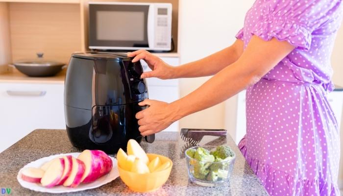 cozinhando com airfryer